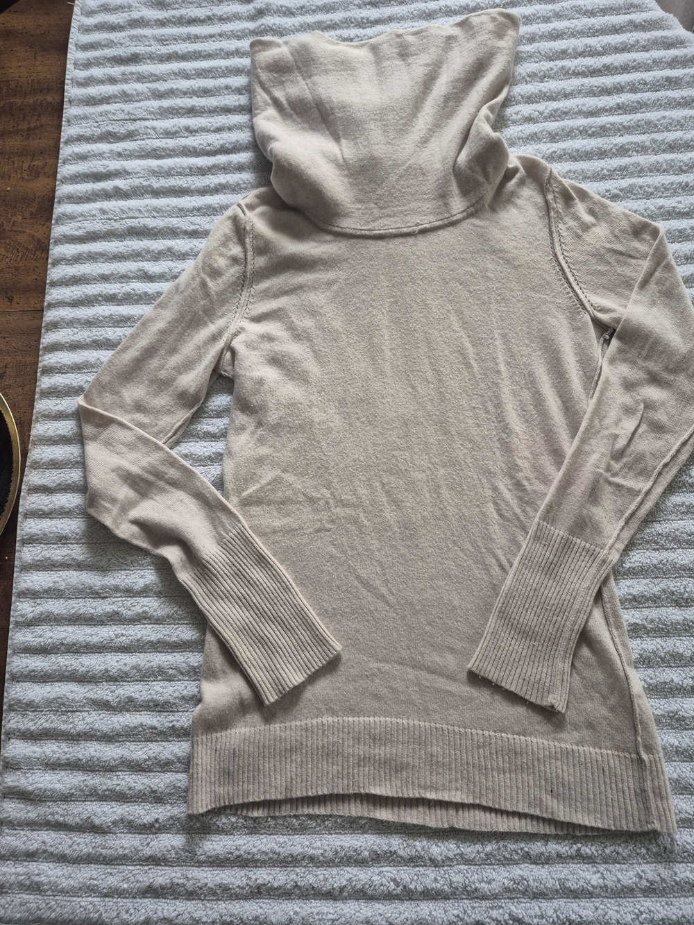 Banana Republic Beige Cowl Neck Sweater